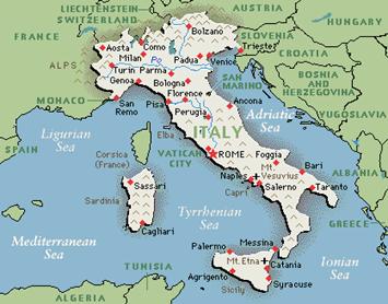 Map of Italy
