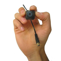 WIRELESS SPY CAM - This little camera can be inserted inside your shirt for that undercover operation or mount it next to a busy road to monitor the activities 100 meters away. A very good quality colour lens with a sensitive microphone has all the features you need to be a covert spy. We could suggest 100's of devious uses, but we will leave that to your imagination. 