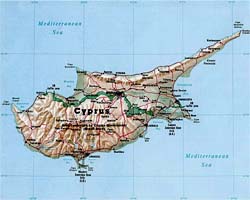 Map of Cyprus
