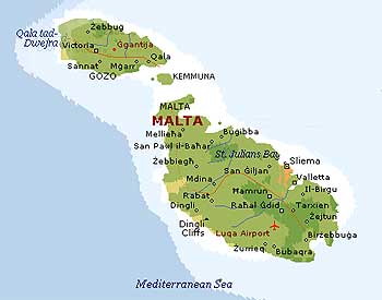 Map of Malta